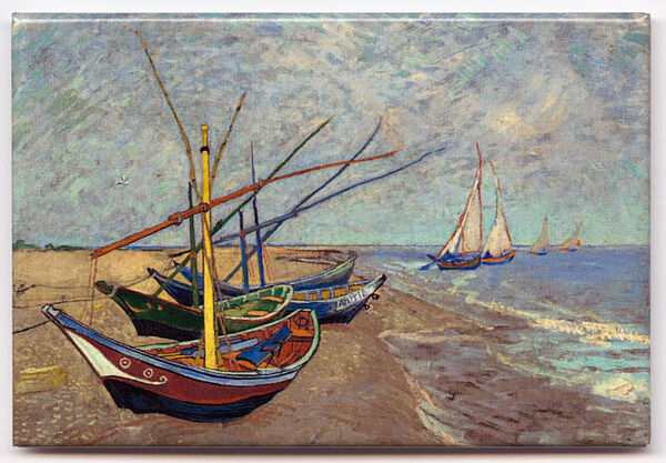 Van Gogh – Magnet "Fischerboote"