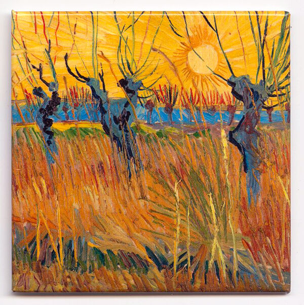 Van Gogh – Magnet "Weiden bei Sonnenuntergang"